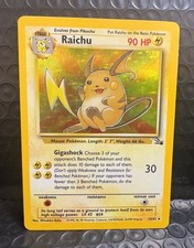 Raichu 14/62 Fossil Unlimited Holo Pokemon TCG  on eBay