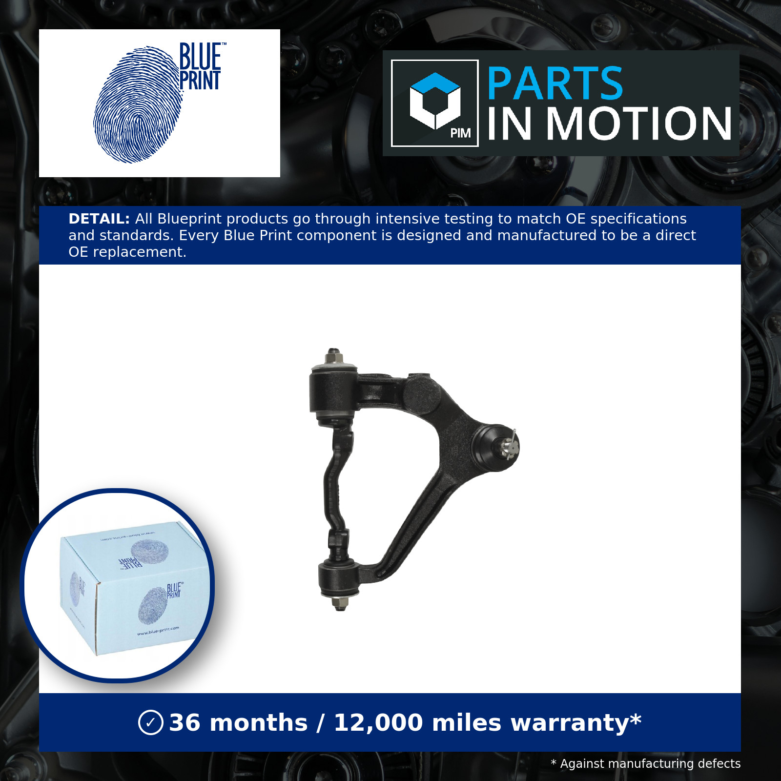Blue Print ADT38636 Front Right Upper Wishbone Suspension Arm Fits Toyota Dyna - Image 9