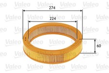 VALEO Luftfilter 585620 Filtereinsatz für SKODA SEAT AUDI VW B4 80 8C2 B2 WV B1
