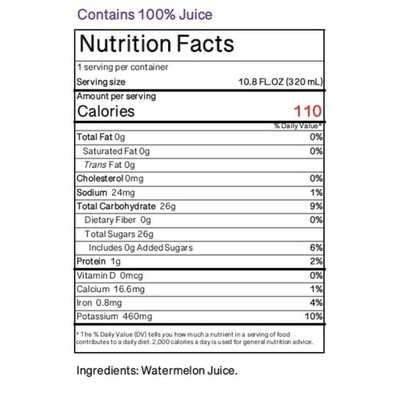 Fresh Watermelon Juice, No Artificial Ingredients, 24-Pack