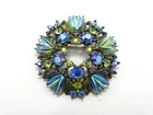 Vtg. Florenza Rhinestone Costume Jewelry Brooch Pin - NO RESERVE!