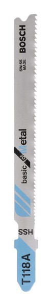 Bosch ZubehöR StichsäGeblatt Hss, T 118 A Basic For Metal - 2Er Pack - 5 StüCk-image