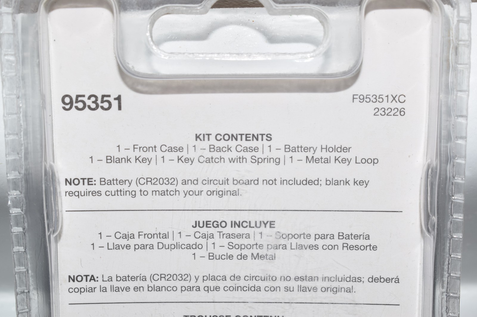 DORMAN - HELP 95351 Keyless Entry Transmitter Cover - FORD - NEW & SEALED!