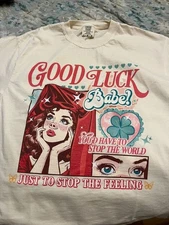 chappell roan tour concert short sleeve sand color shirt KV34819