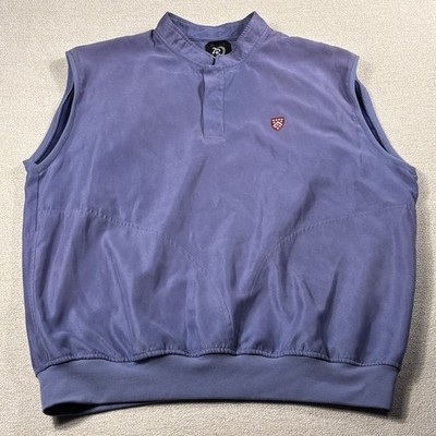 Zero Restriction Golf Outerwear Sleeveless Vest Men Size Large Blue USA Outdoor