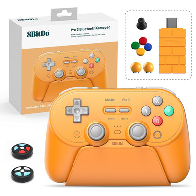 Pro 3 Bluetooth Controller with TMR Joysticks, Swappable ABXY Buttons, Pro Back