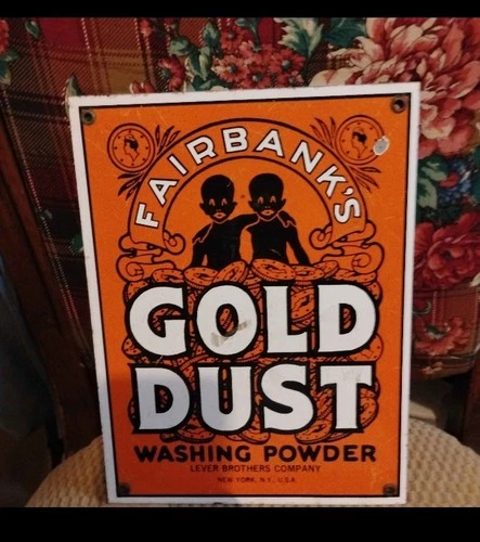 vintage Americana porcelain sign