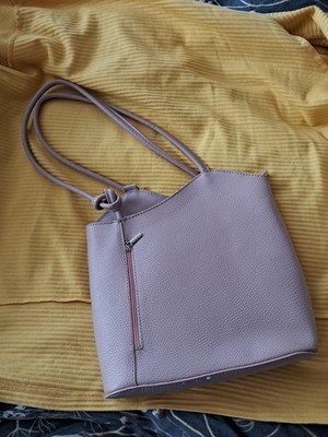 Schultertasche Damen auch als Rucksack zu Tragen28cm×29cm,Reißverschluss,.Fächer