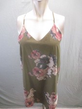 Intimately Free People Size M Womens Floral Cascades Cami Slip Dress Nighty 438