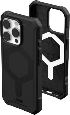 UAG iPhone 16 Pro Hülle Essential Armor mit MagSafe Slim Sleek Stoßfest Schwarz