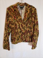 Women's Requirements Multicolor Blazer Size 8 1371