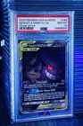 2019 POKEMON SUN & MOON TEAM UP #165 FULL ART/GENGAR & MIMIKYU GX PSA 10