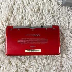 Nintendo 3DS Flame Red Handheld Console System CTR-001 Tested