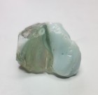 Lot of 2 Art Glass Cullet Slag Glass Blue and Milk Glass Swirl Transparent Green — photo 7