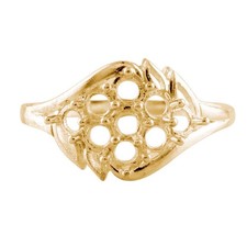 Semi Mount 3MM Round Shape Cabusion Cut Ring Sterling Silver Jewelry