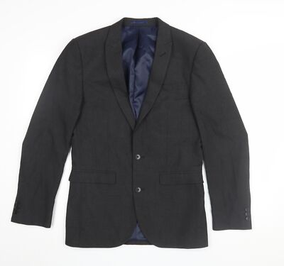 Next Herren Blazer schwarz formell 36R normale Passform