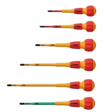 ANEX Insulated Screwdriver Slim +1x75,100,+2x100,150,200,+3x150, No.7900 Japan