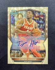 2022-23 BOWMAN CHROME UNIVERSITY #15 TYRESE HUNTER - SUPERFRACTOR - AUTO 1 OF 1