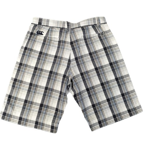 Canterbury Blue & White Plaid Wide Leg Shorts Size 32 Cotton - Picture 2 of 5