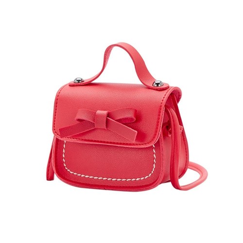 Handbag Bow Shoulder Bag Solid Color Children Small Bag Children - Picture 18 of 19