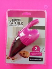 Crumb Catcher USB Desktop Vacuum Modern Monkey Computer Vacuum pink Black