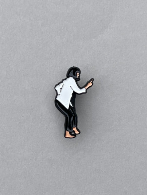 Pin/Anstecknadel/Emaille-Brosche für PULP FICTION/Tarantino* Fans/Rucksack/Uma