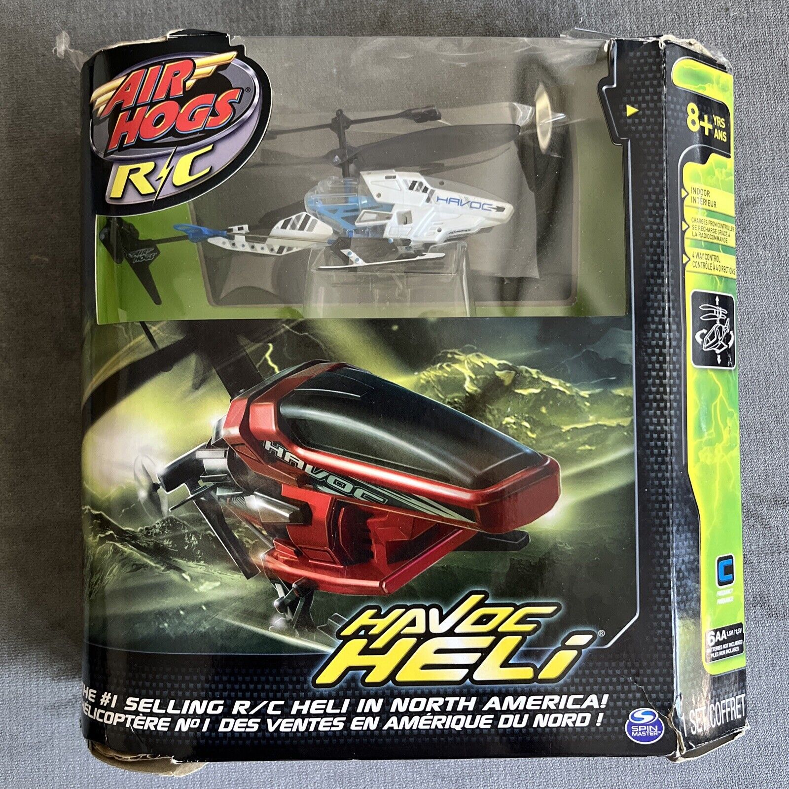 NEW* Air Hogs Havoc Heli RC Remote Control 4 Ways Helicopter Indoor Spin Master