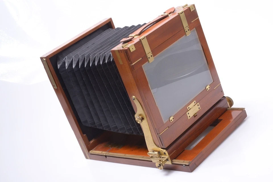 ✅ BRUCKNER UNION WOODEN VIEW CAMERA 13X18, 5X7 BUSCH 190MM LEUKAR DOPP. ANASTIG - Image 3 of 4