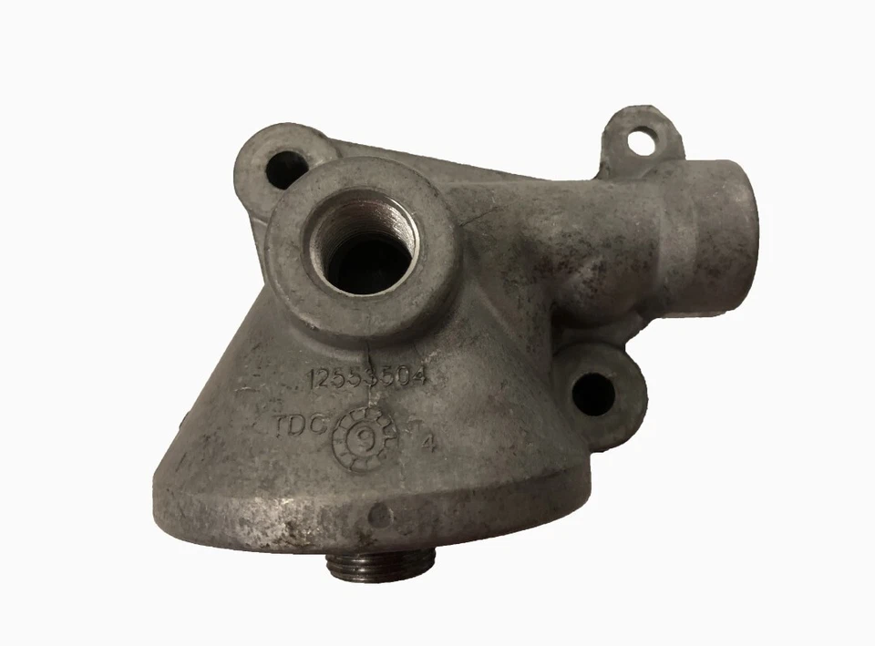 Carcasa adaptadora de filtro de aceite GM 12555007 OEM sin enfriador de aceite Cadillac 4,6 L 4,0 L Foto 2 de 4