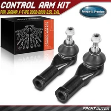 2Pcs Front Left & Right Outer Steering Tie Rod End for Jaguar X-Type 2002-2008