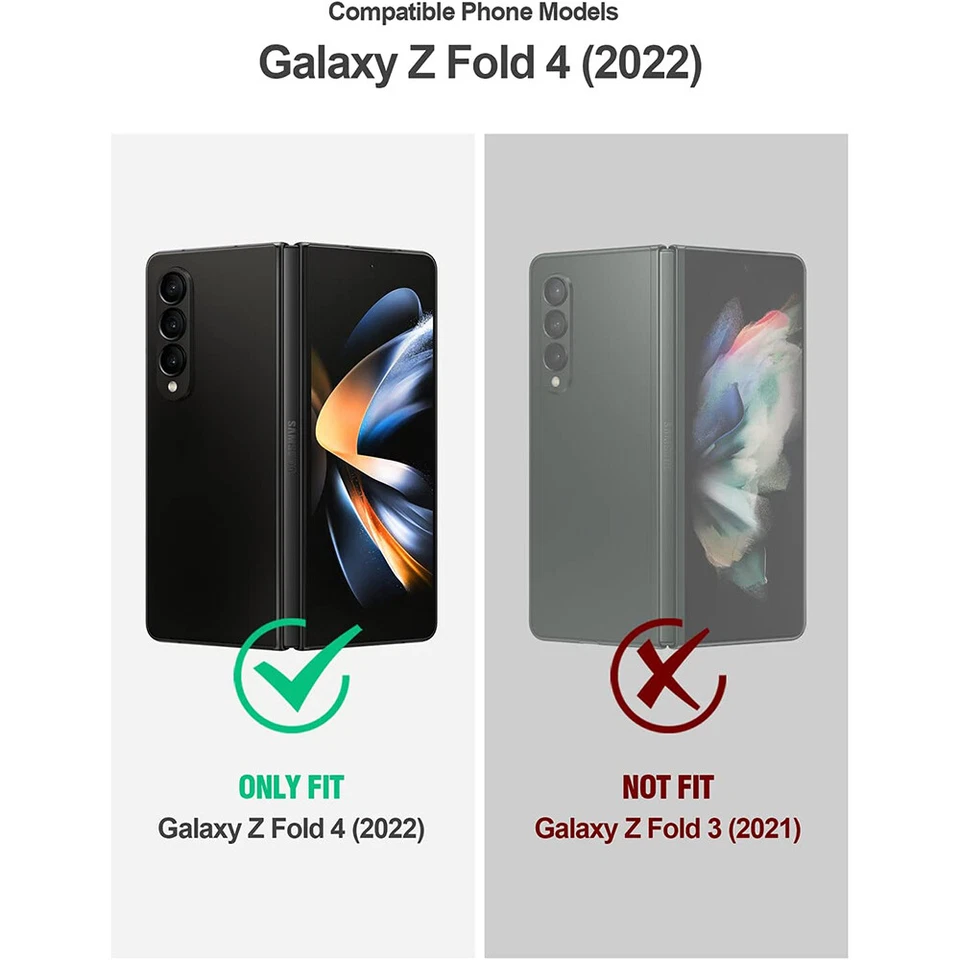 适用于 Galaxy Z Fold 4 / Z 折叠 5 / 6 保护壳 | Poetic 带 S 笔架 保护套 坚固 — 第 3/4 张图片