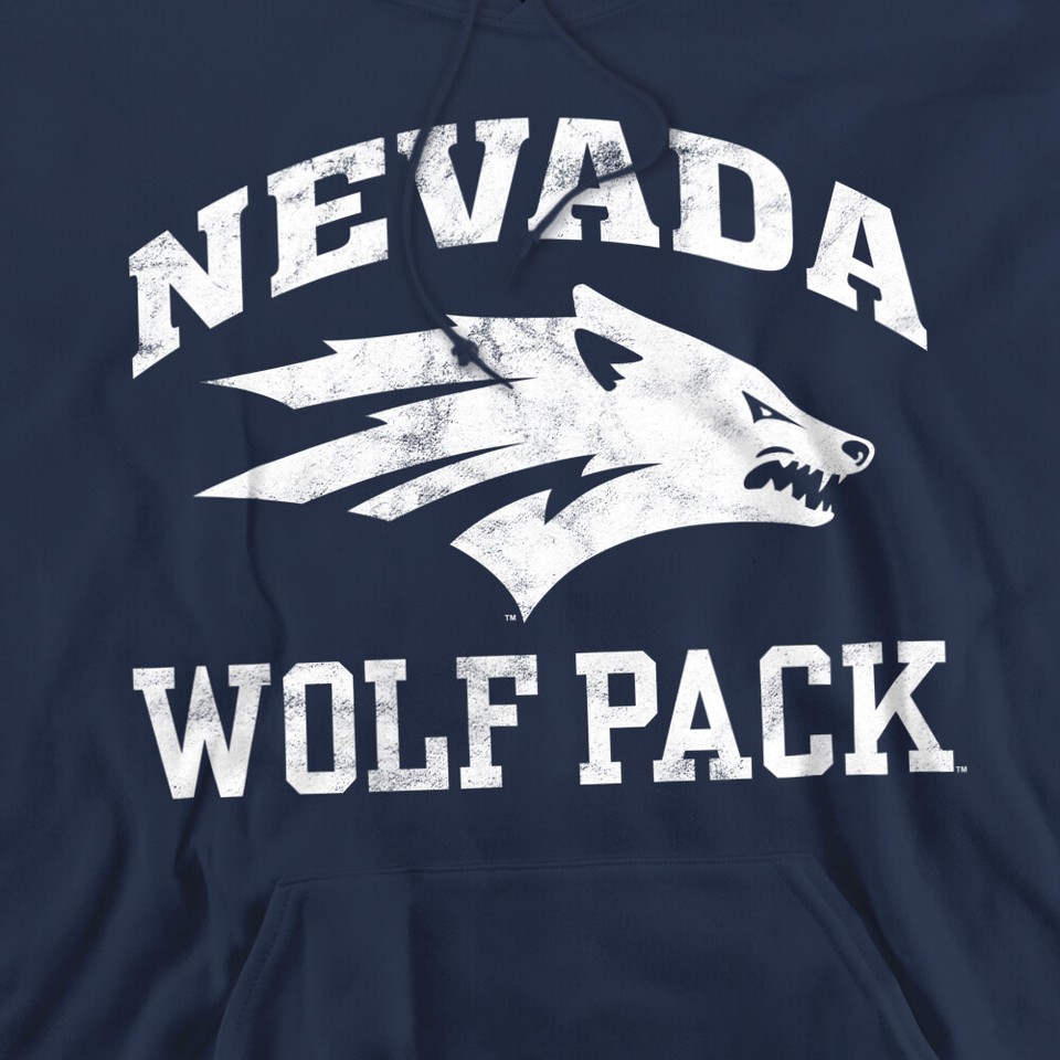 Wolfpack Store Reno University of Nevada Reno Adult Pullover Hoodie Wolf Pack Logo, Navy, S ...