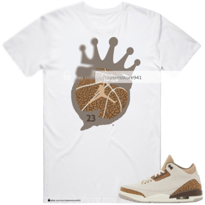 B & C - White T-Shirt Inspired by Air Jordan 3 Palomino