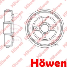 Fits Vauxhall Agila 2000-2006 1.0 1.2 Brake Drum Rear Howen #1 9211082