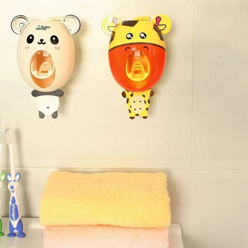 Plastic Toothpaste Tube Squeezer Strong Suction Toothpaste Dispenser