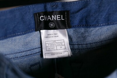 CHANEL Vintage Gradient Light Blue Denim Jeans (Size 38, New) | eBay