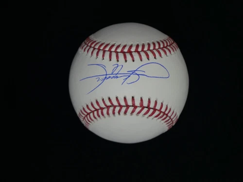 SAMMY SOSA SIGNED OFFICIAL MAJOR LEAGUE BASEBALL WITH JSA WITNESSED COA
