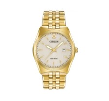 Citizen Eco-Drive Men's Gold Tone Stainless Steel Watch BM7332-53P