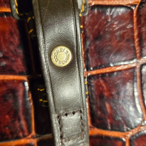 Borsa a tracolla Dooney And Bourke marrone ecopelle di coccodrillo borsetta - Foto 9 di 20
