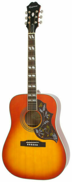 【良品】EpiphoneエピフォンHummingBird PRO/FC Epiphone Hummingbird Pro Acoustic Electric Guitar, 6 Strings