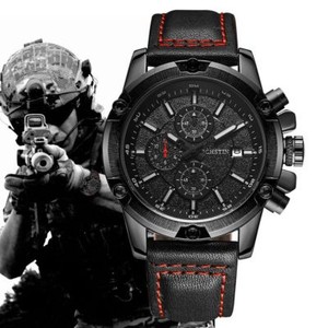 Superbe Montre MILITAIRE Top Qualité Homme OCHSTIN Cuir Date Chronograph  Etanche | eBay