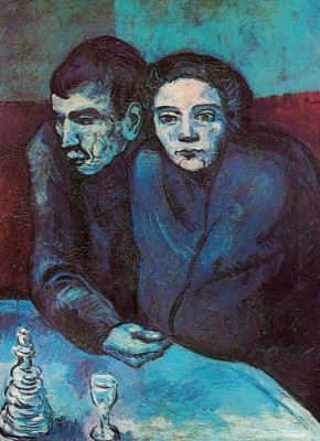 PABLO PICASSO *2X3 FRIDGE MAGNET* ARTIST SPANISH PAINTER CUBISM MAN AND WOMAN