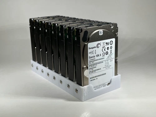 8 Bay 2.5" 15mm Hard Drive Rack Holder Cage Case Caddy