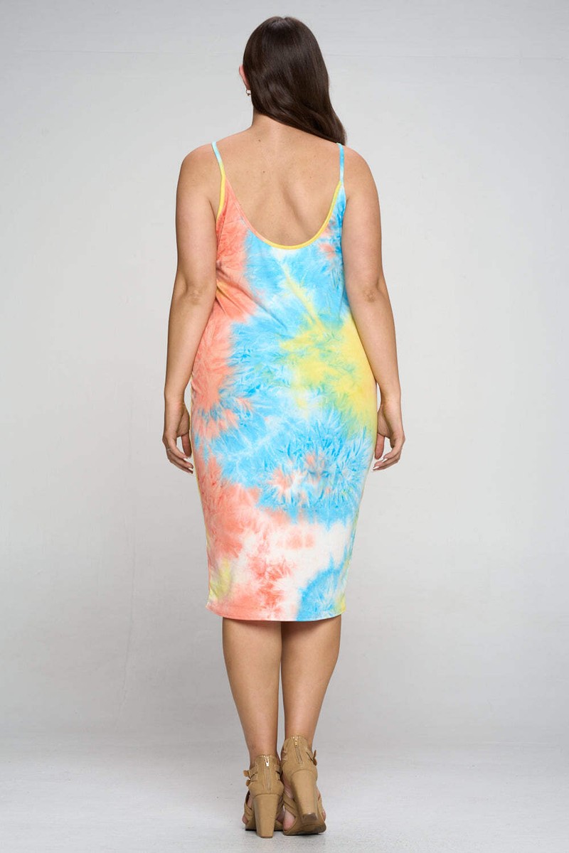 plus size tie dye bodycon dress L I V D Women's Cindy Dress, Coral Yellow, 3X Runaway The Label Vieno wedding gowns 2017 or casual nights out Size:27