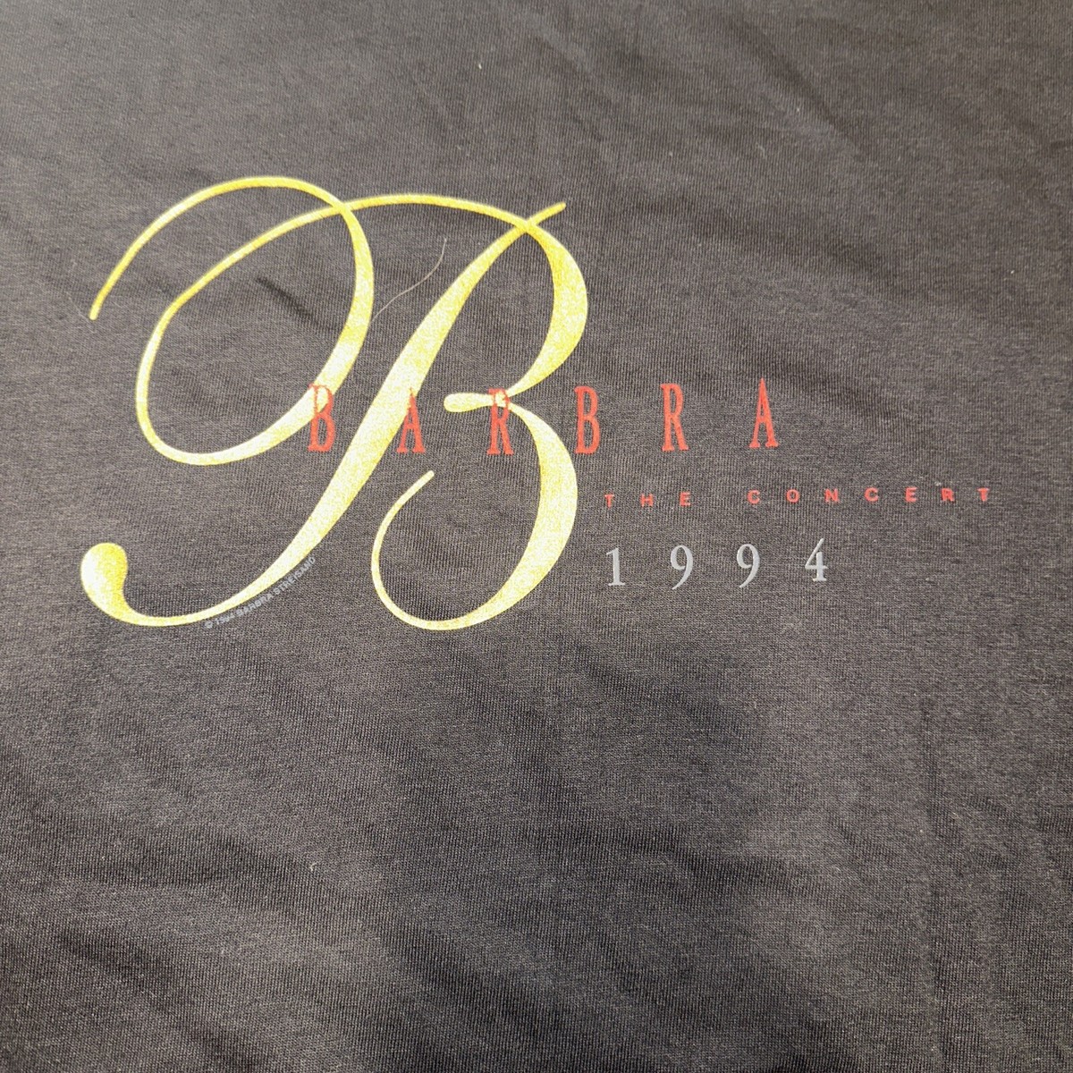 2 VTG 90s 1994 Barbara Streisand The Concert Music Tour T-Shirt XL