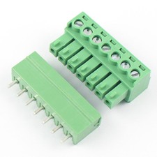 50Pcs 3.5mm Pitch 7 Pin Way Straight Screw Terminal Block Pluggable Connector