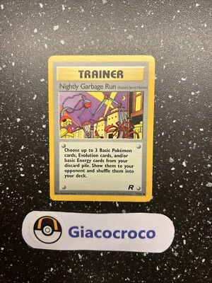 Carte Pokémon Wizard Team Rocket Nightly Garbage Run Dresseur 77/82 Anglais Us - Photo 1/4
