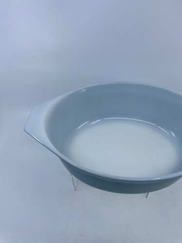 NICE! Vintage Pyrex Robin's Egg Blue 043 1 1/2 QT. OVAL CASSEROLE No Lid - Picture 7 of 13