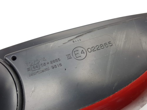 Espejo retrovisor de puerta Toyota Prius 2010-2015 OEM 5 hilos lado del pasajero rojo - Imagen 6 de 7