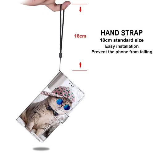 For Various Cover Flip Magnetic Cute Cat Leather Card Slot Stand Soft Phone Case - Picture 14 of 20